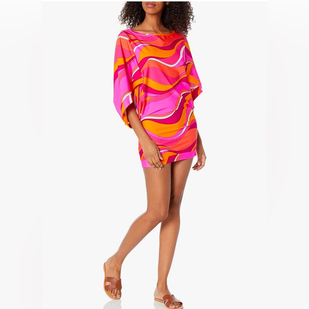 Trina Turk boatneck swim coverup new with tags